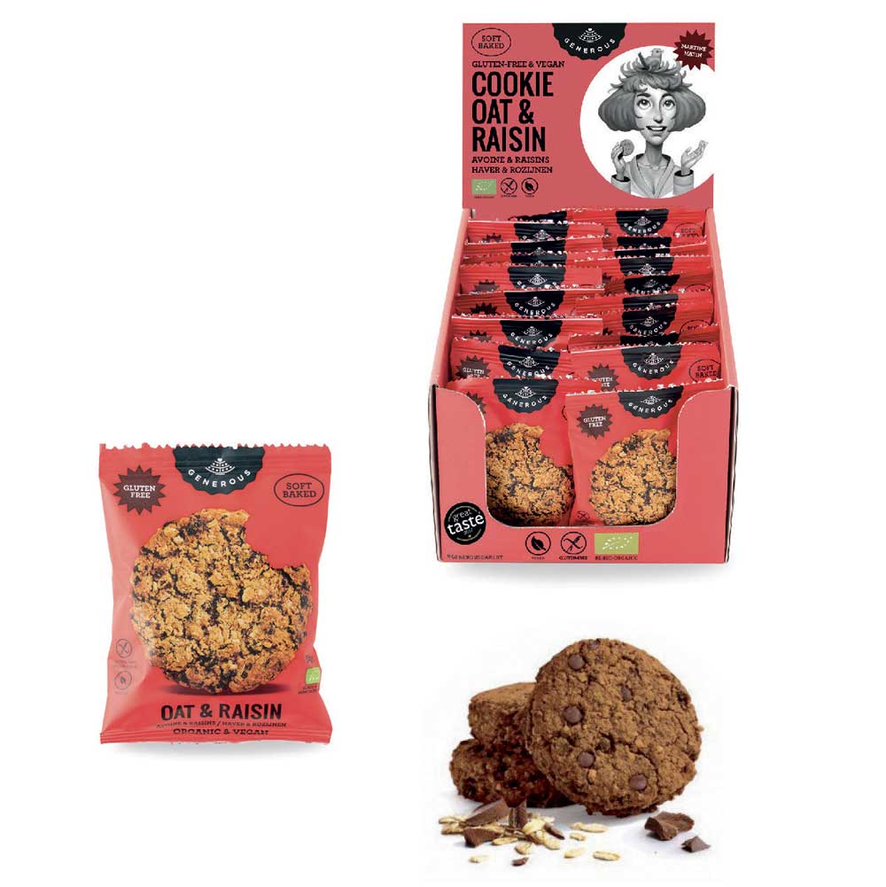 Generous Bakery - Biscotto Avena e Uvetta 30gr