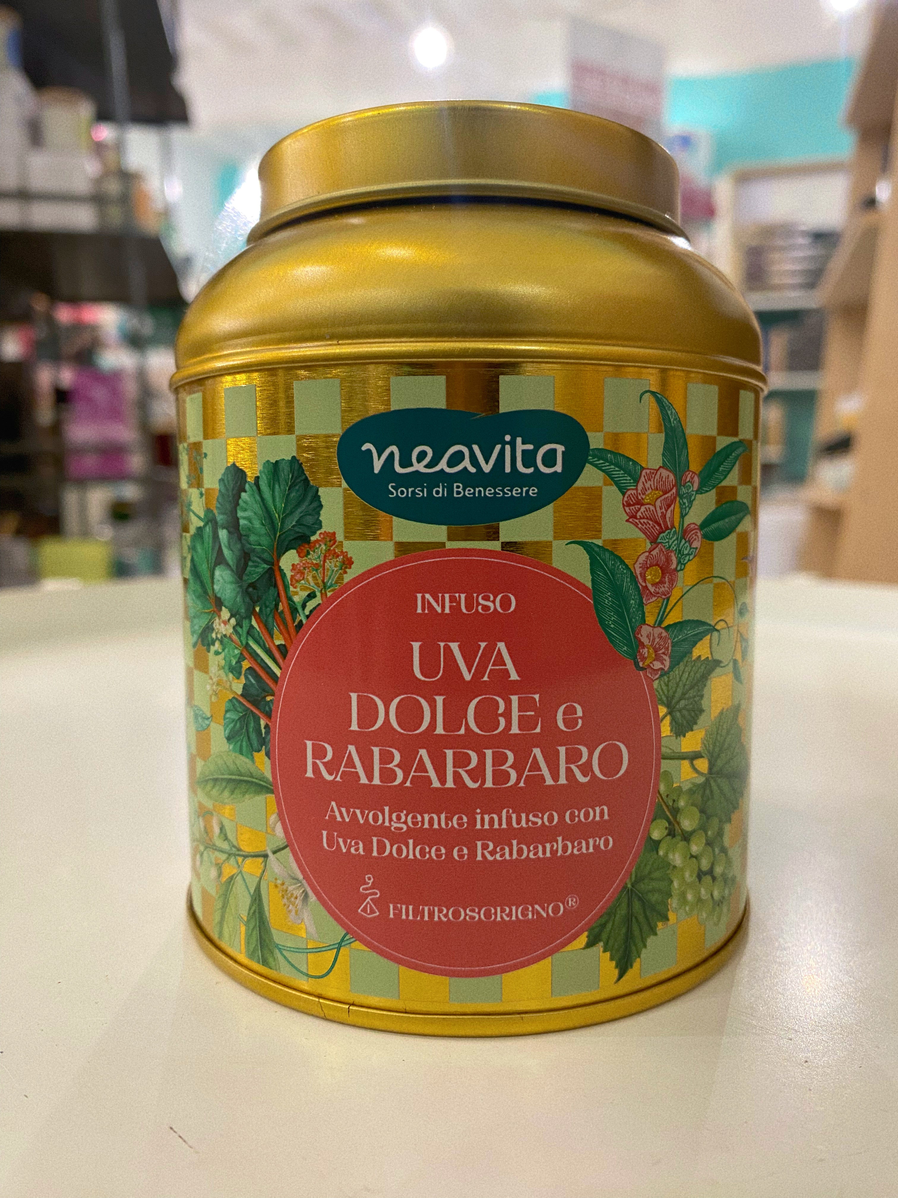 NEAVITA Infusi di Primavera Caddy Uva Dolce e Rabarbaro 12 filtri