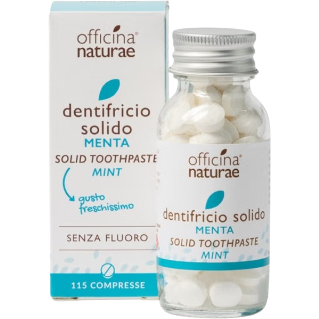 OFFICINA NATURAE Dentifricio Solido in Pastiglie Menta 115 cpr