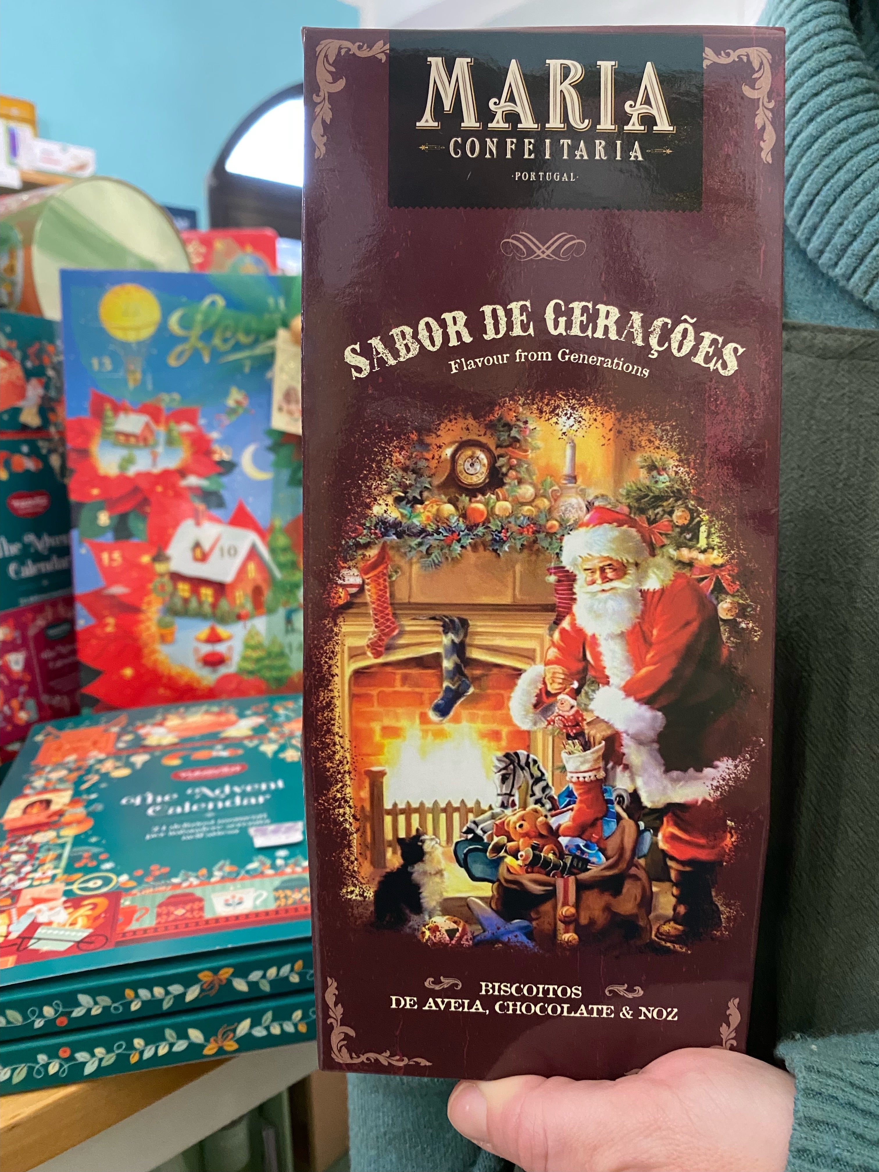 Maria Confeitaria Biscotti di Babbo Natale - Avena, Cioccolato e Noci 150gr