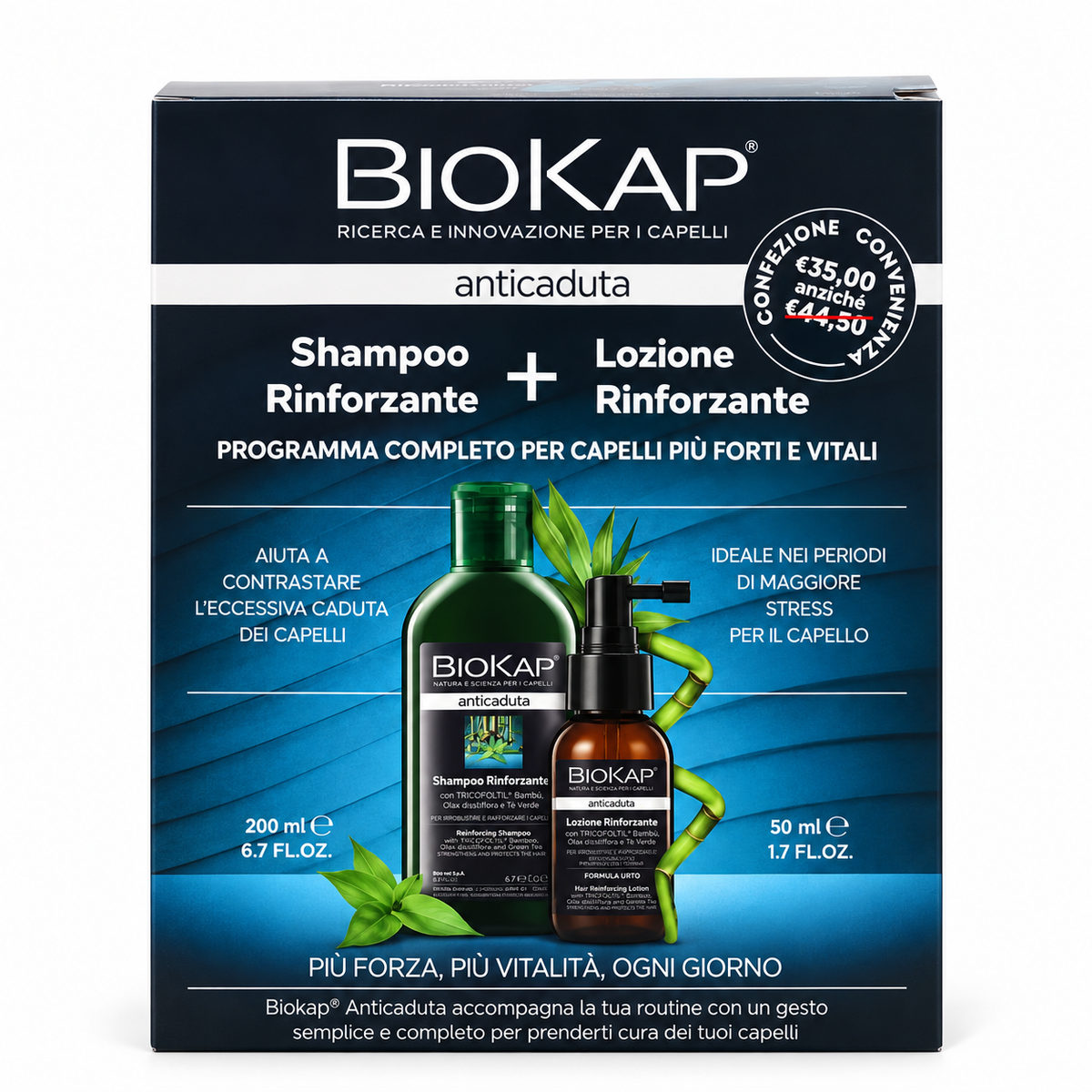 BIOS LINE Biokap Anticaduta Kit Shampoo + Lozione Edizione Limitata