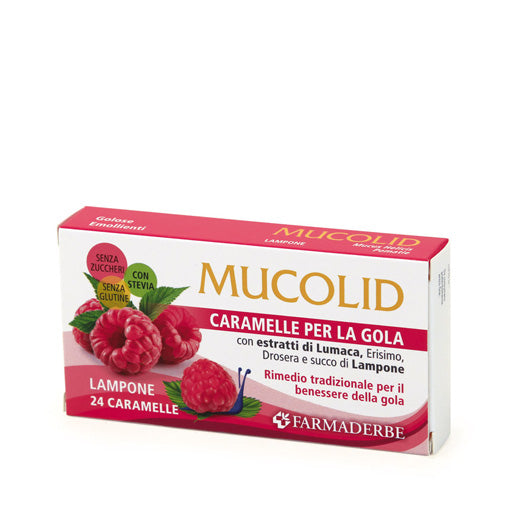FARMADERBE Mucolid Lampone 24 caramelle