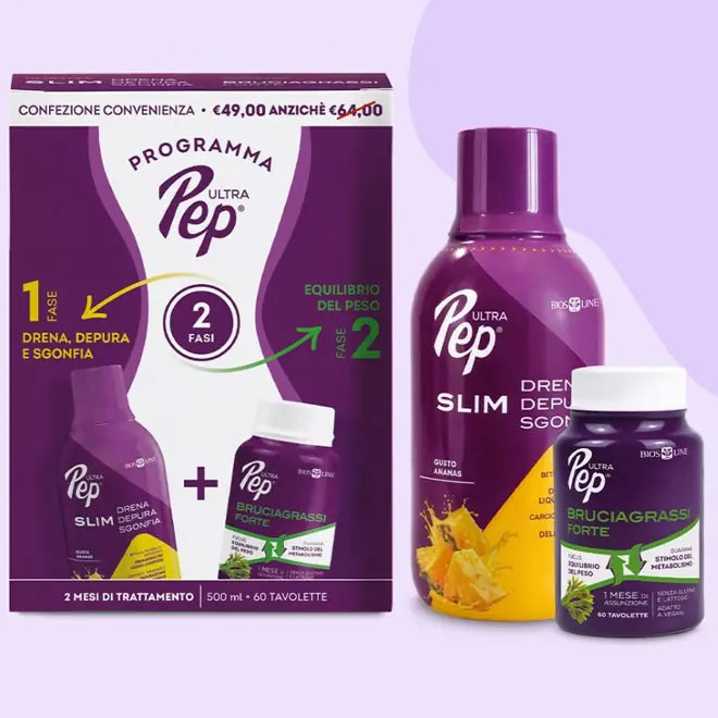 BIOS LINE Ultra Pep Protocollo - Slim 500ml + Bruciagrassi Forte