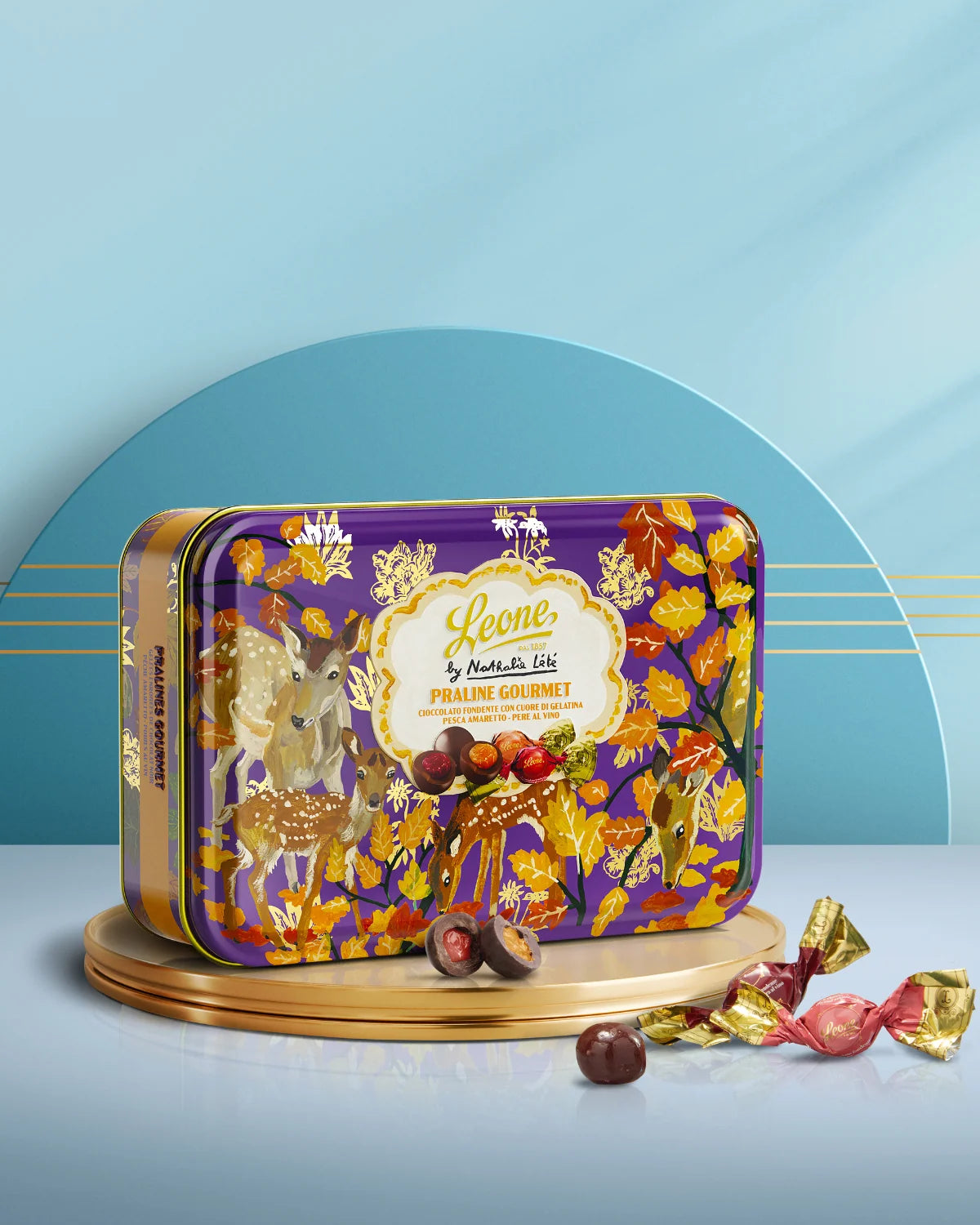 LEONE Latta Praline Gourmet Assortite (Pesca e Amaretto, Pere al Vino) Nathalie Lété