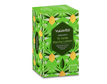 NEAVITA Tisana in filtro Tè verde Matcha al Limone BIO 15 filtri