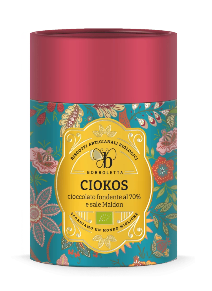 Borboletta - Ciokos cookies in tubo 120gr