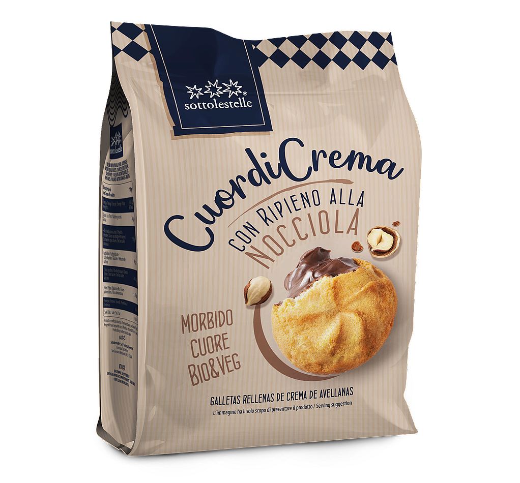 Sotto le Stelle Biscotti Cuor di Crema Nocciola