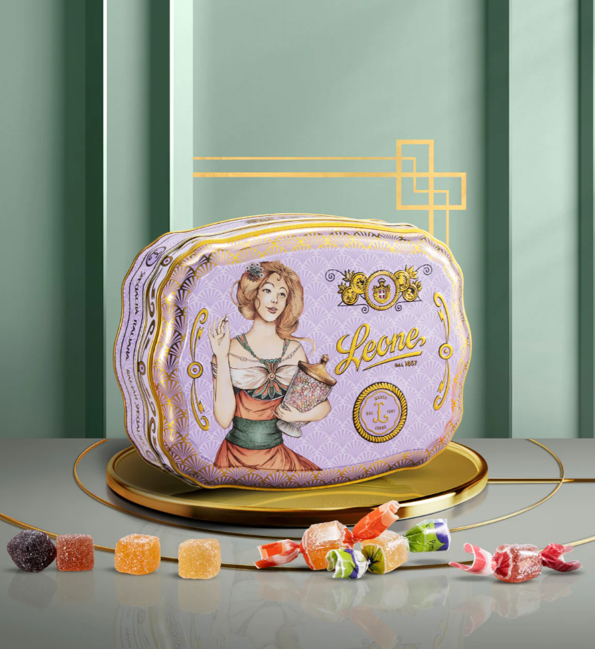 LEONE Cofanetto latta Liberty Lilla 200g