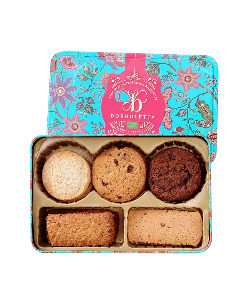 Borboletta Cofanetto Regalo Tea Party - Biscotti Artigianali Biologici 225gr