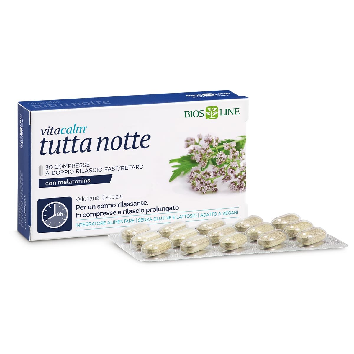 VitaCalm Tutta Notte con Melatonina biosline