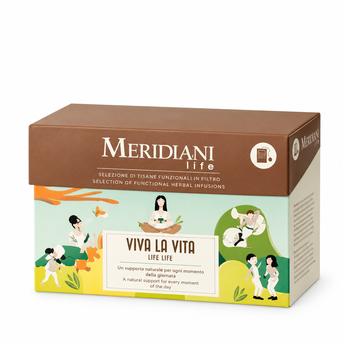 MERIDIANI Selezione Viva la Vita 20 filtri Tisane e Infusi misti