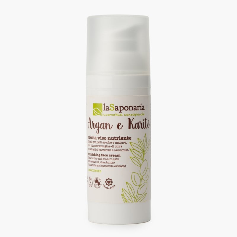 LA SAPONARIA Crema viso nutriente - ARGAN E KARITE&
