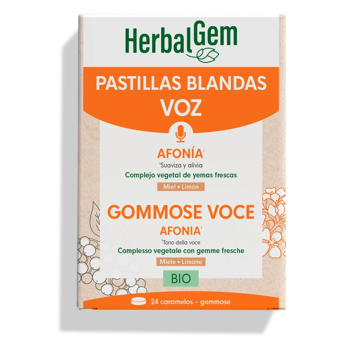 HERBALGEM Gommose Voce Afonia con Miele e Limone