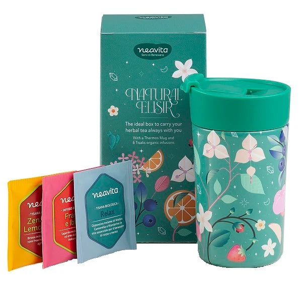 NEAVITA Natural Elisir Cofanetto Mug Thermos 300ml e 9 filtri