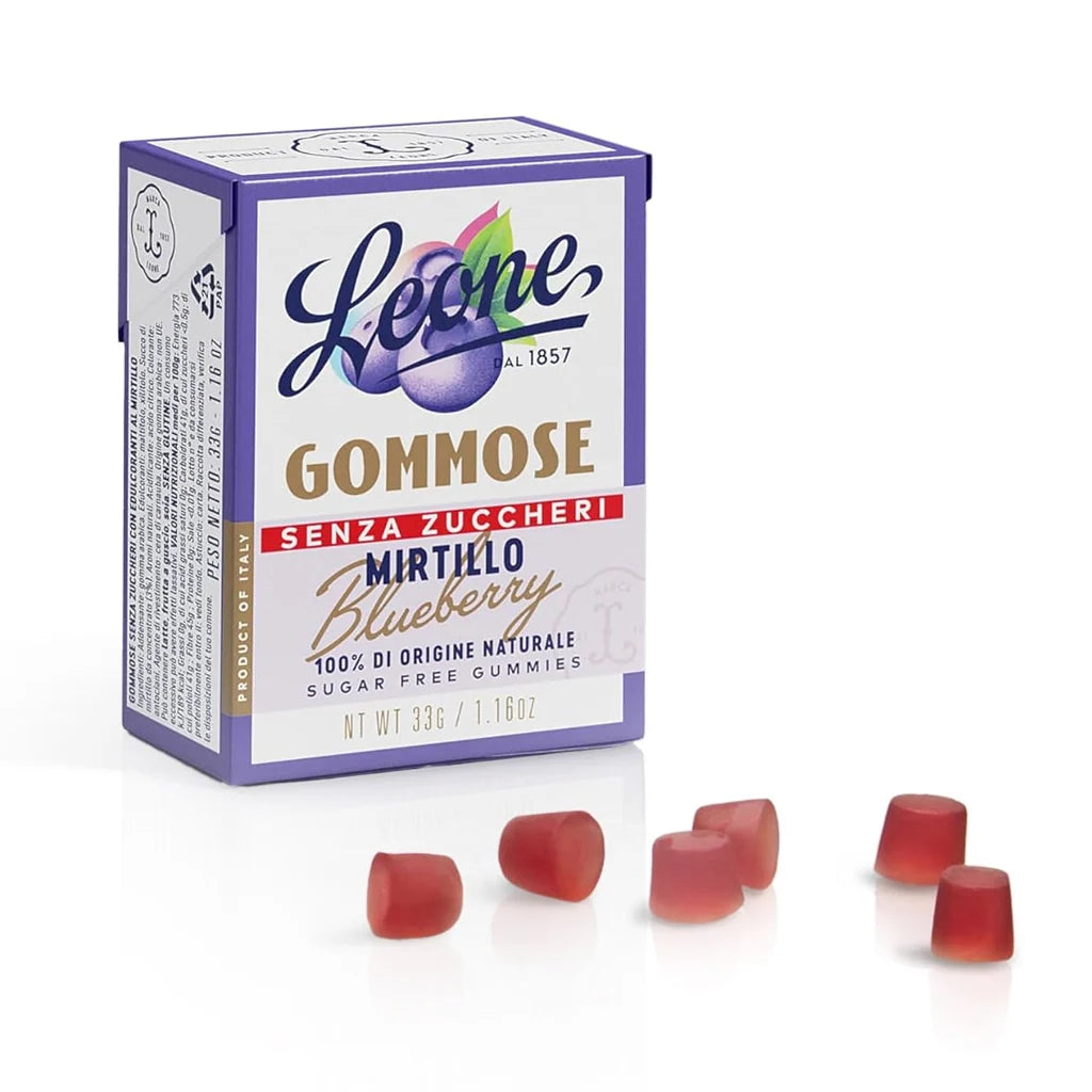 LEONE Gommose Senza Zuccheri Mirtillo 33g