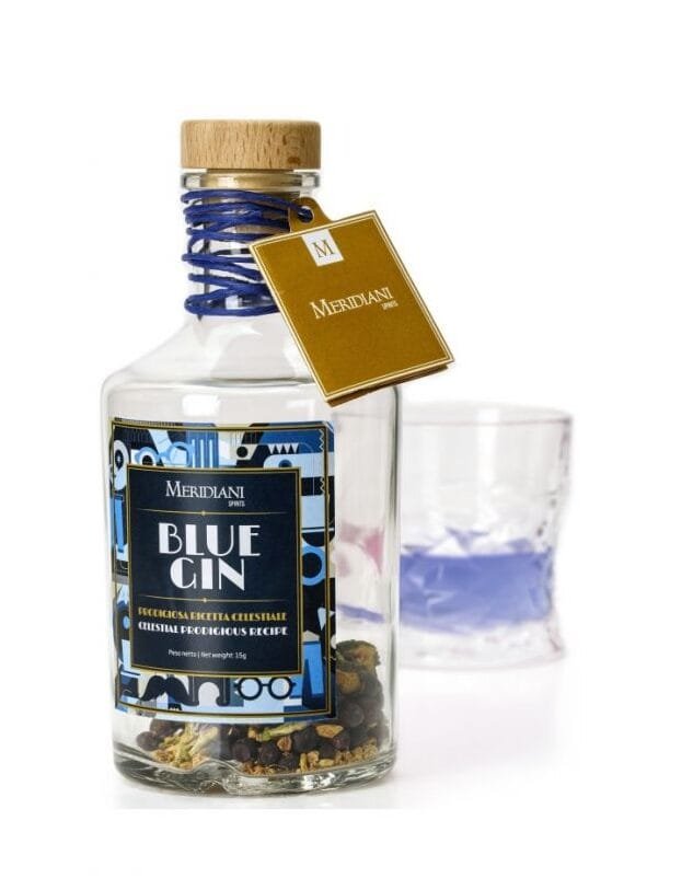 MERIDIANI Bottiglia vetro 15g. preparato BLUE GIN