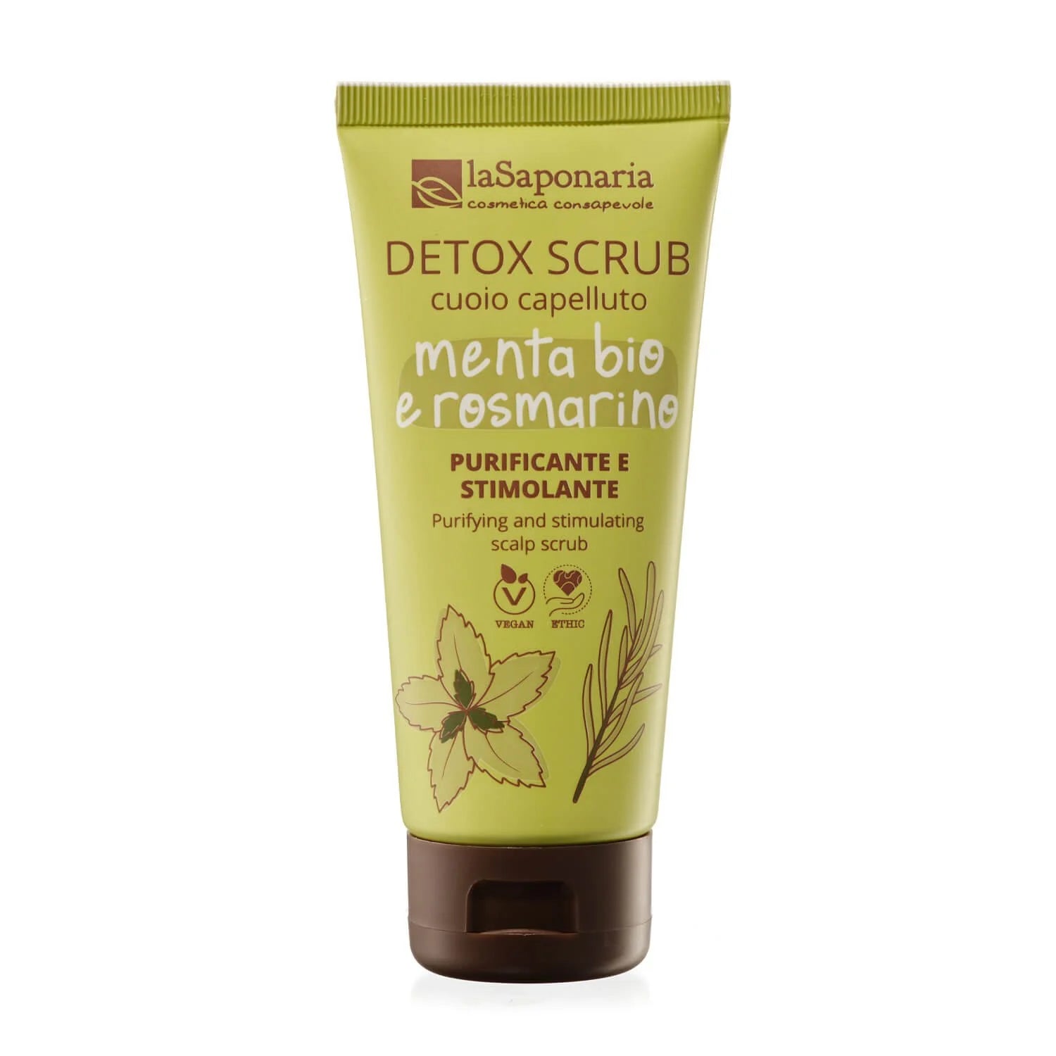 LA SAPONARIA Scrub cuoio capelluto Detox - Menta bio e rosmarino