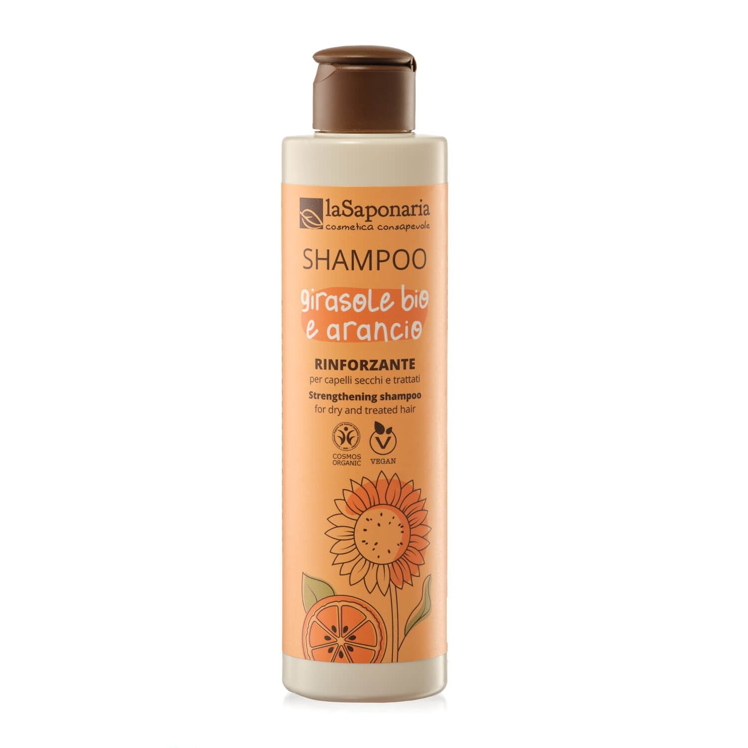 LA SAPONARIA Shampoo Girasole e Arancio Dolce 200 ml