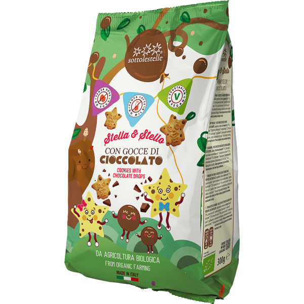 Sotto le Stelle - Stella & Stello biscotti con gocce di cioccolato 300gr