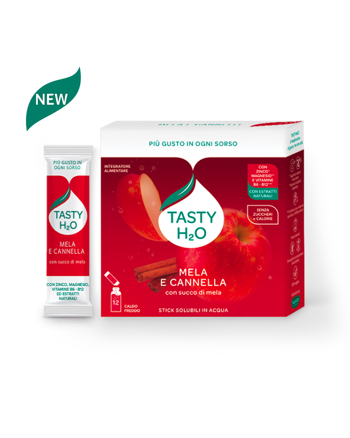 NEAVITA Tasty H2O 12 stick gusto Mela e Cannella