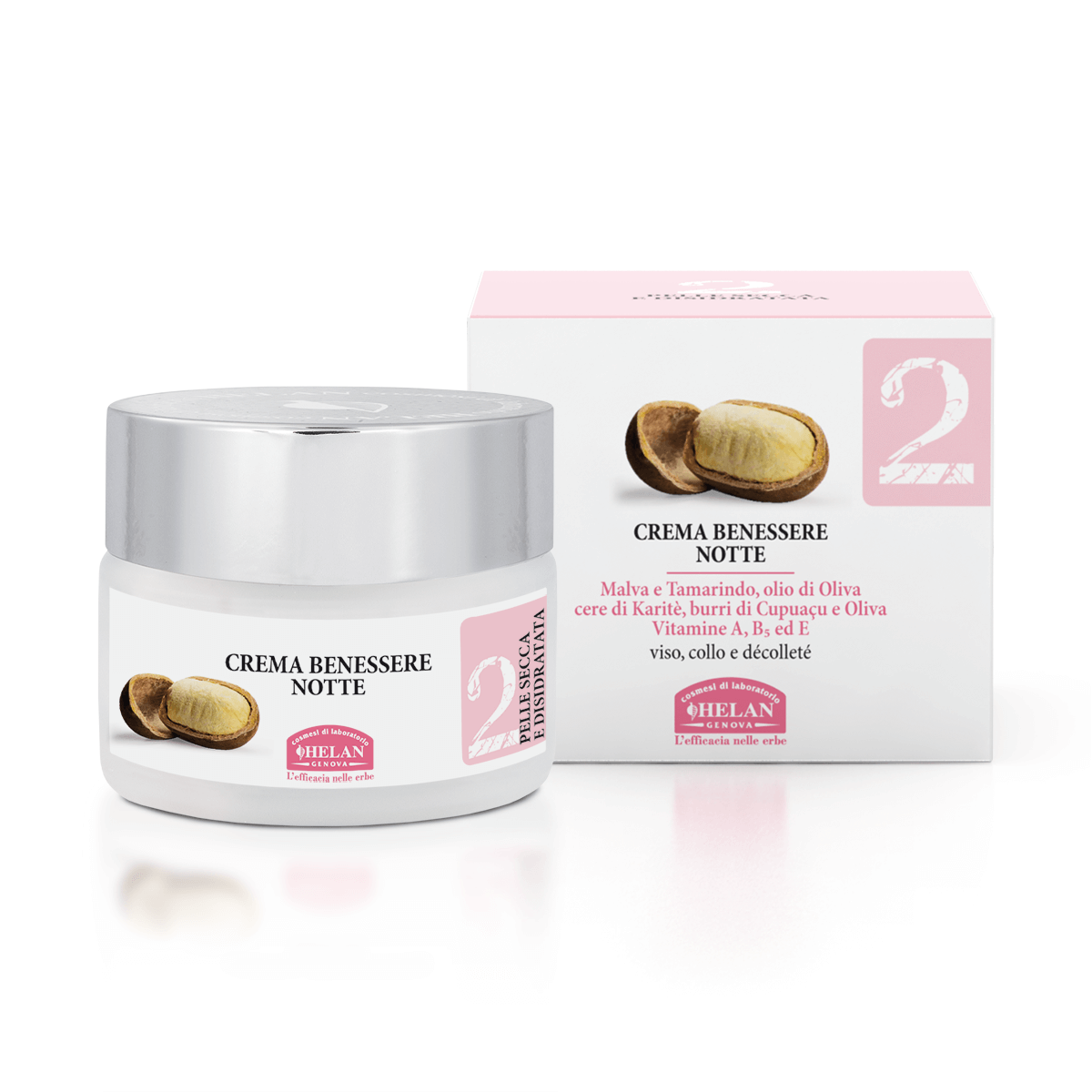 HELAN Linea Viso 2 - Pelle Secca e Disidratata - Crema Benessere Notte