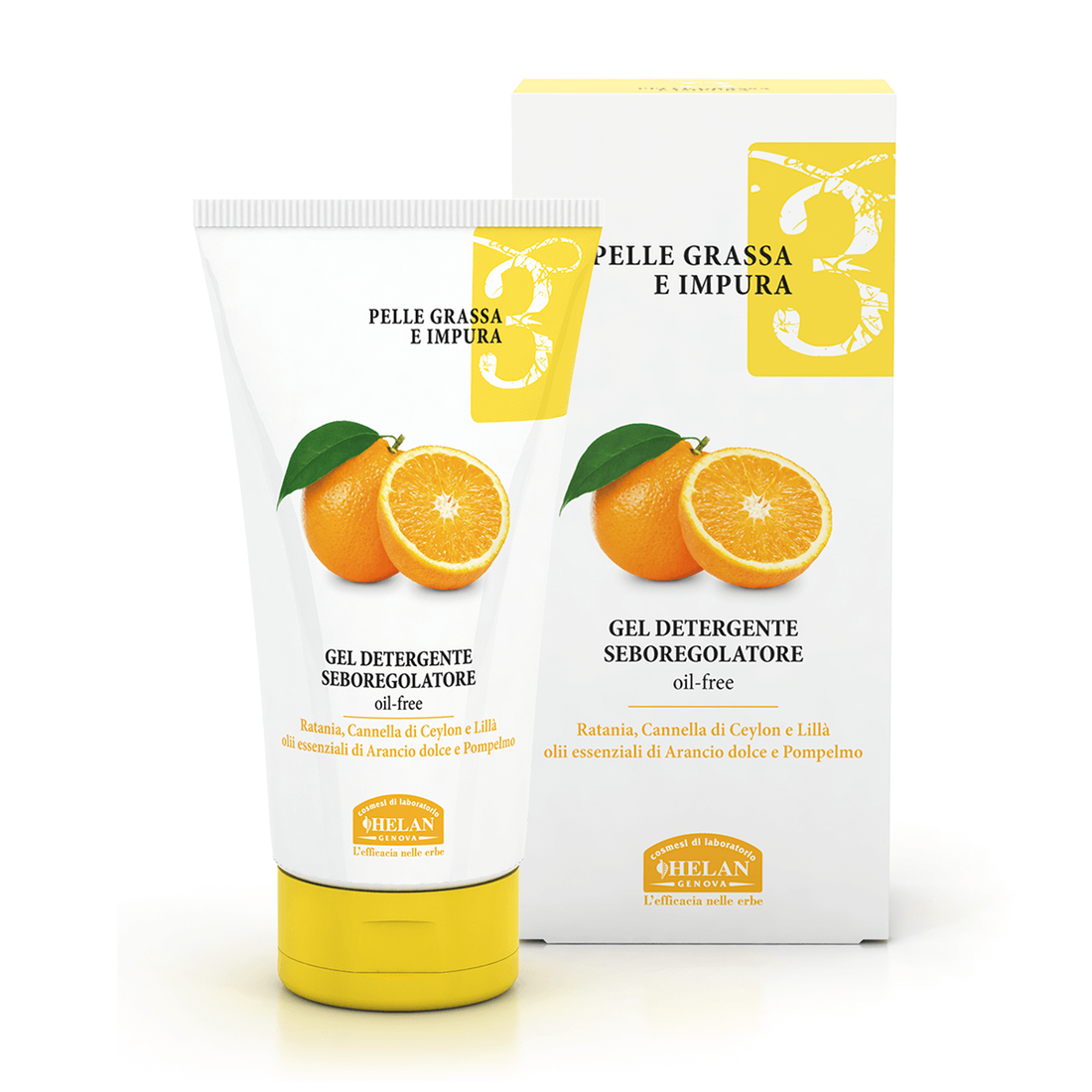 HELAN Linea Viso 3 - Pelle Grassa e Impura - Gel Detergente Seboregolatore