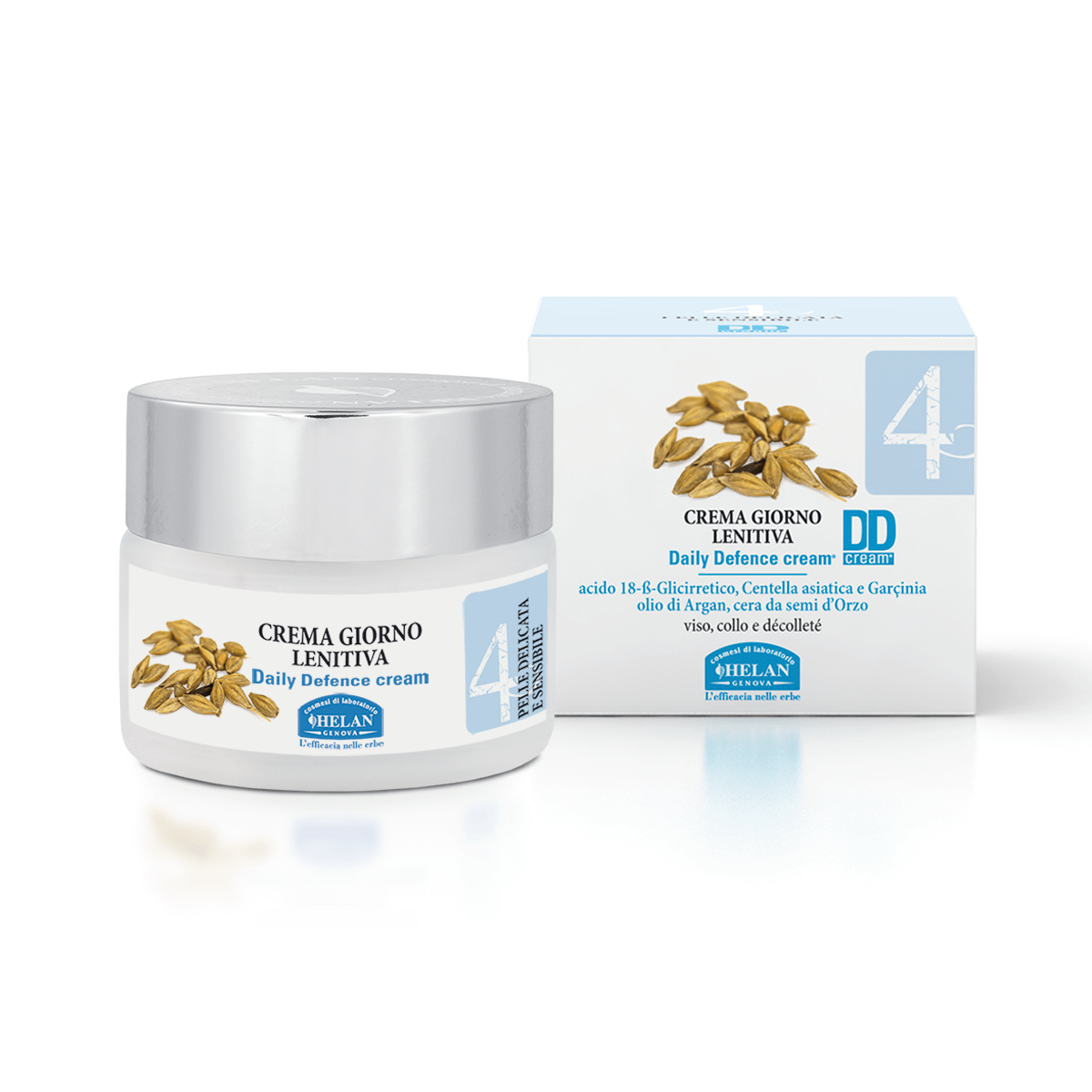 HELAN Linea Viso 4 - Pelle Delicata e Sensibile - Crema Giorno Lenitiva