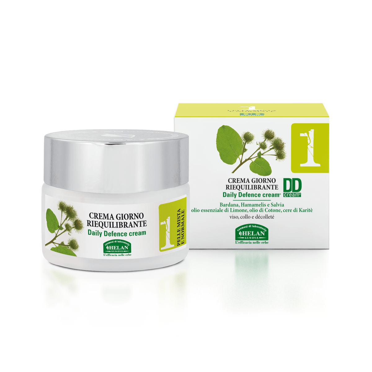 HELAN Linea Viso 1 - Pelle Mista e Normale - Crema Giorno Riequilibrante