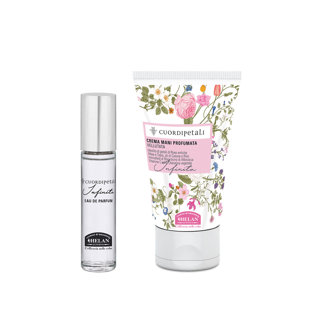 HELAN Cofanetto Cuor di Petali Infinita - Crema mani 50ml + Eau De Parfum 10ml