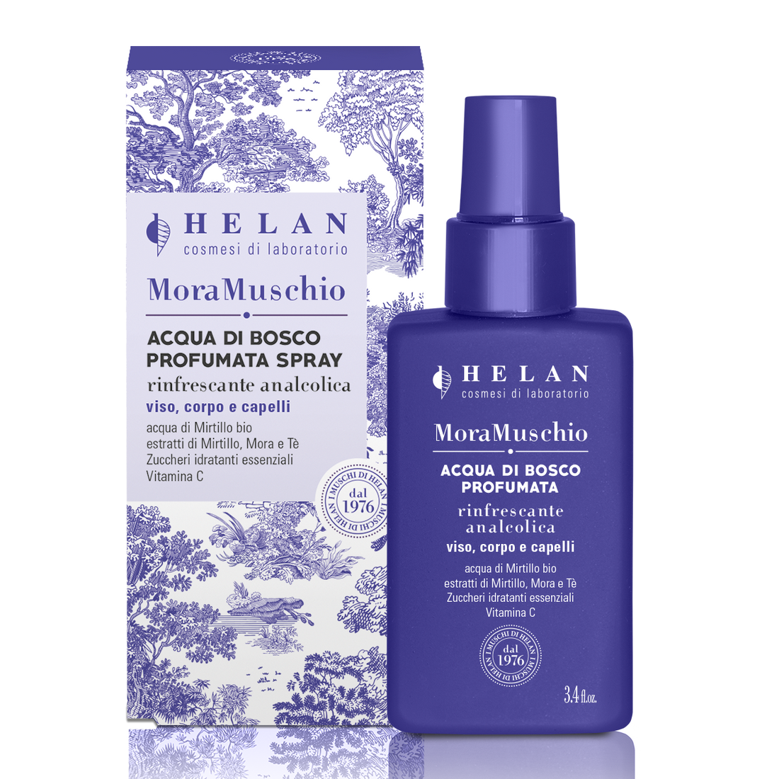 HELAN Mora &amp; Muschio Acqua di Bosco Profumata Spray 100ml