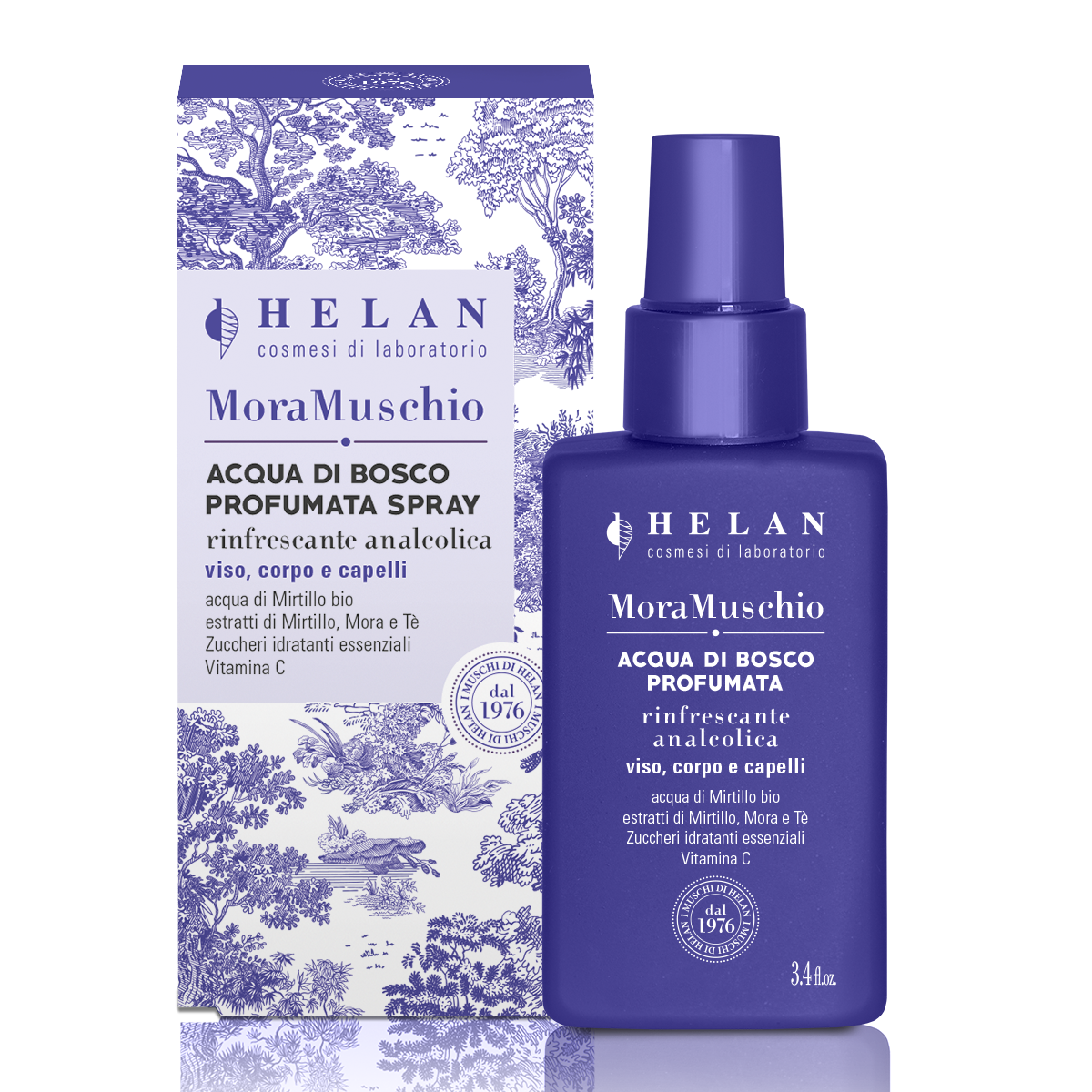 HELAN Mora &amp; Muschio Acqua di Bosco Profumata Spray 100ml