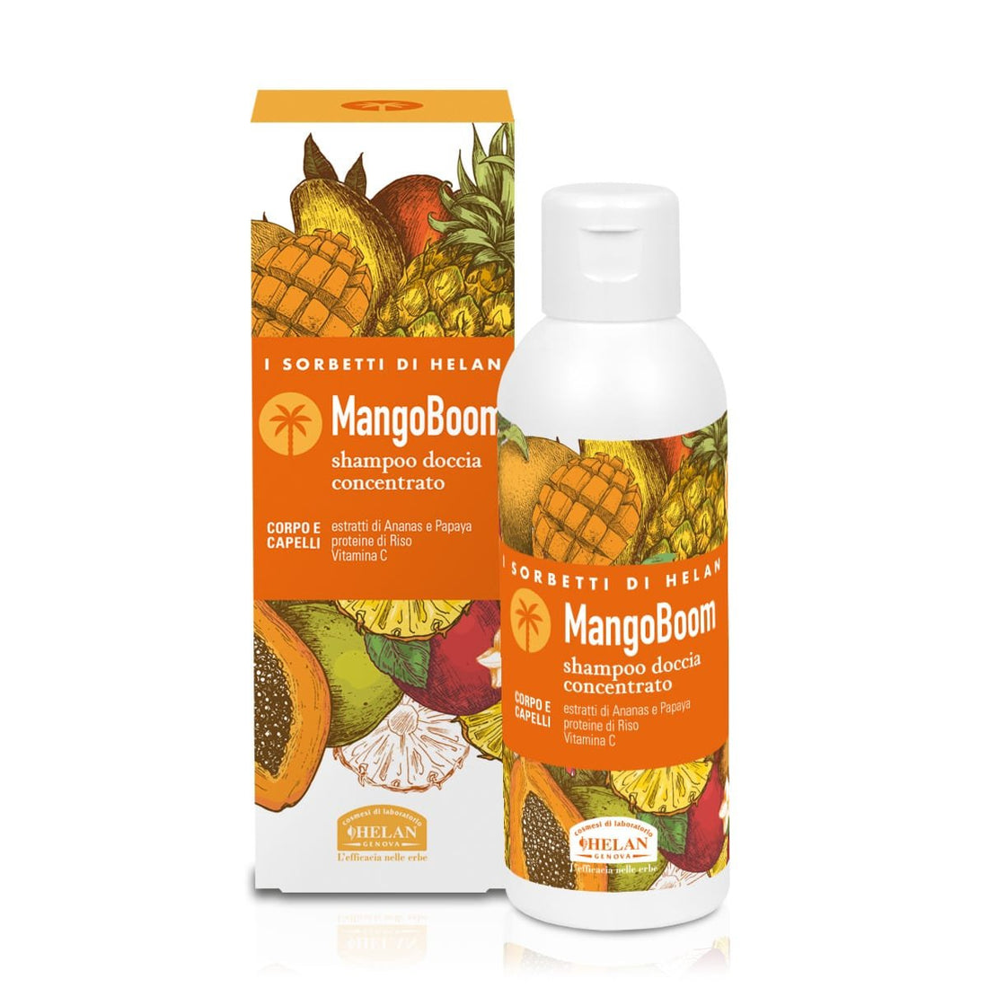 I SORBETTI DI HELAN MangoBoom Shampoo Doccia Concentrato