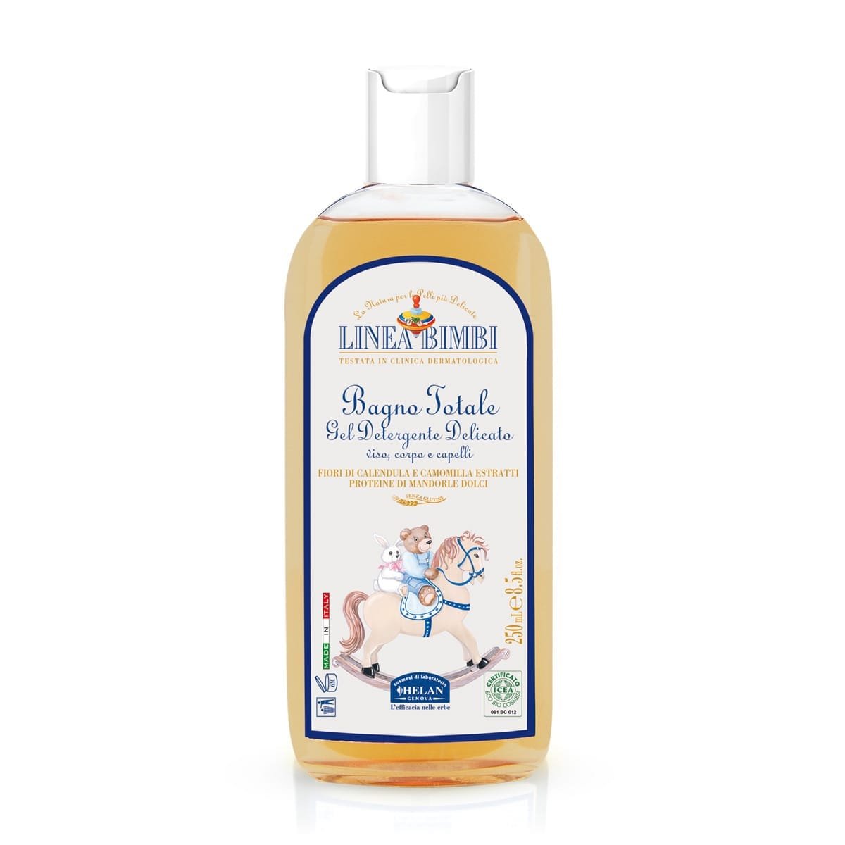 HELAN Linea Bimbi Bagno Totale Gel Detergente Delicato 250 ml