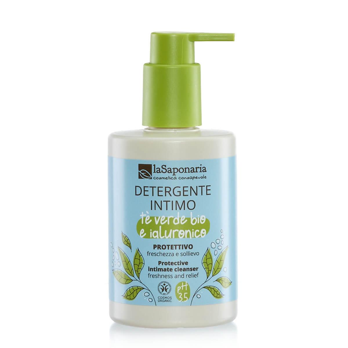 LA SAPONARIA Detergente intimo Protettivo - Tè Verde e Acido Ialuronico 250ml