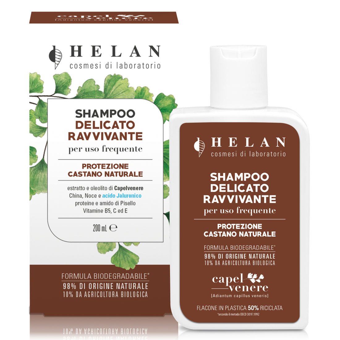 HELAN CAPELVENERE Shampoo Delicato Ravvivante castano naturale 200m