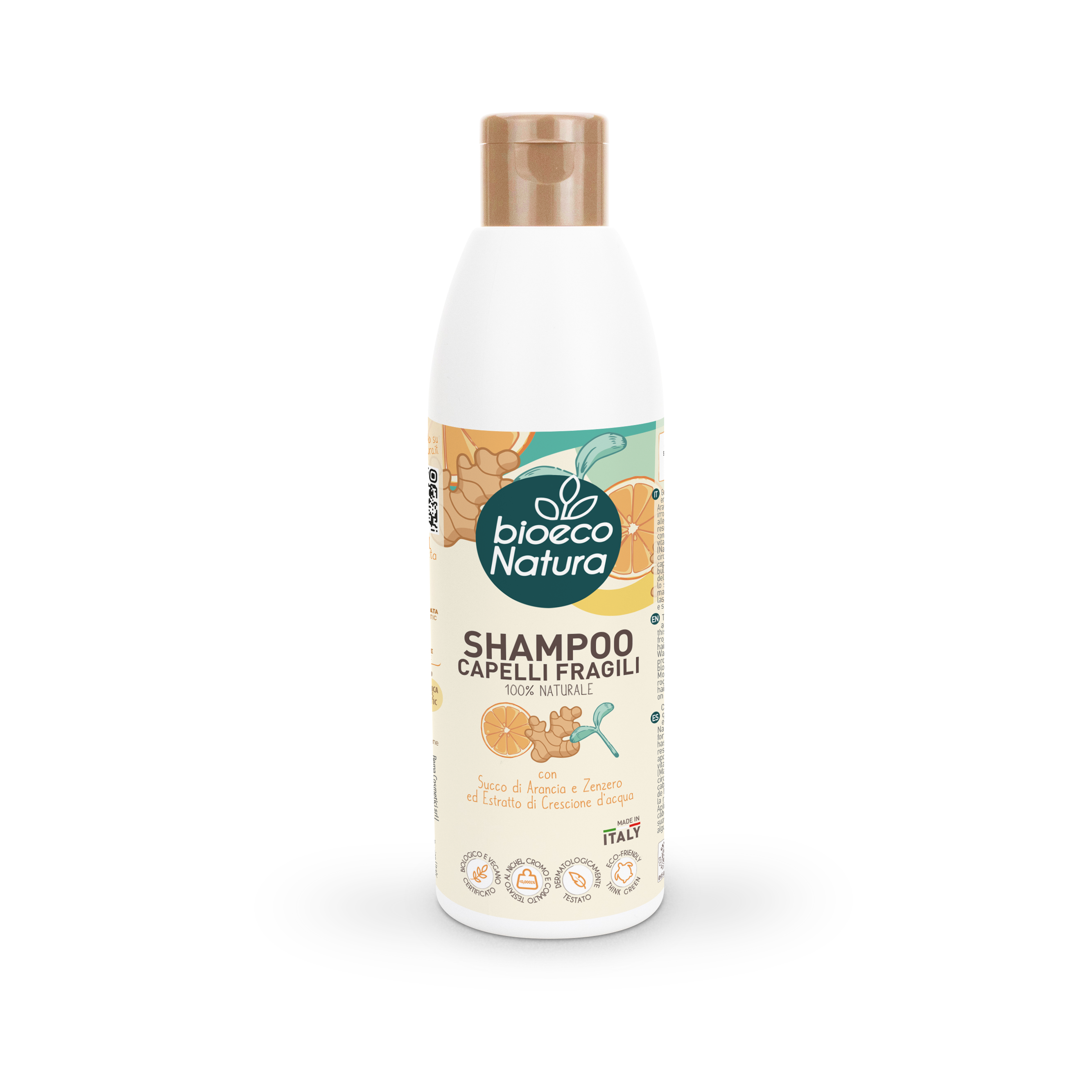 BIOECONATURA Shampoo Capelli Fragili 250ml