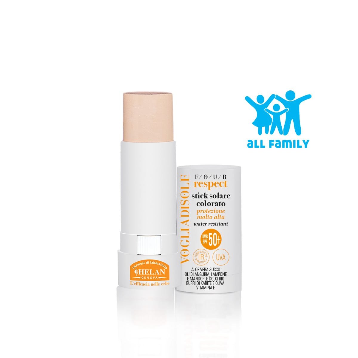 VOGLIA DI SOLE FOUR RESPECT Stick Solare Colorato SPF50+