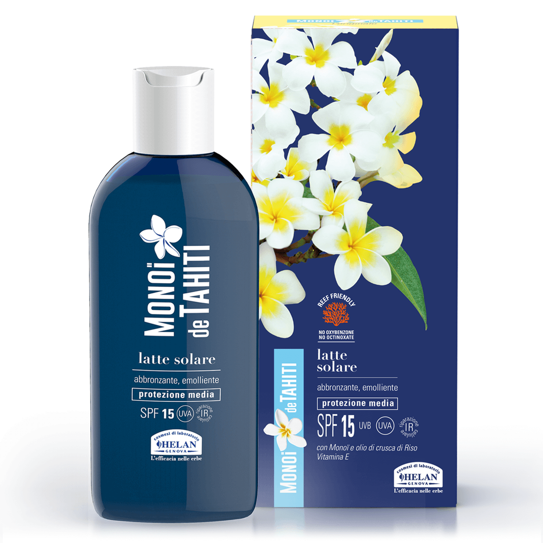 HELAN MONOI DE TAHITI Latte Solare SPF15 200mL