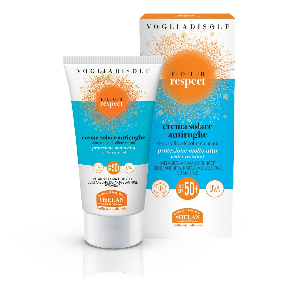 VOGLIA DI SOLE FOUR RESPECT Crema solare antirughe SPF50+