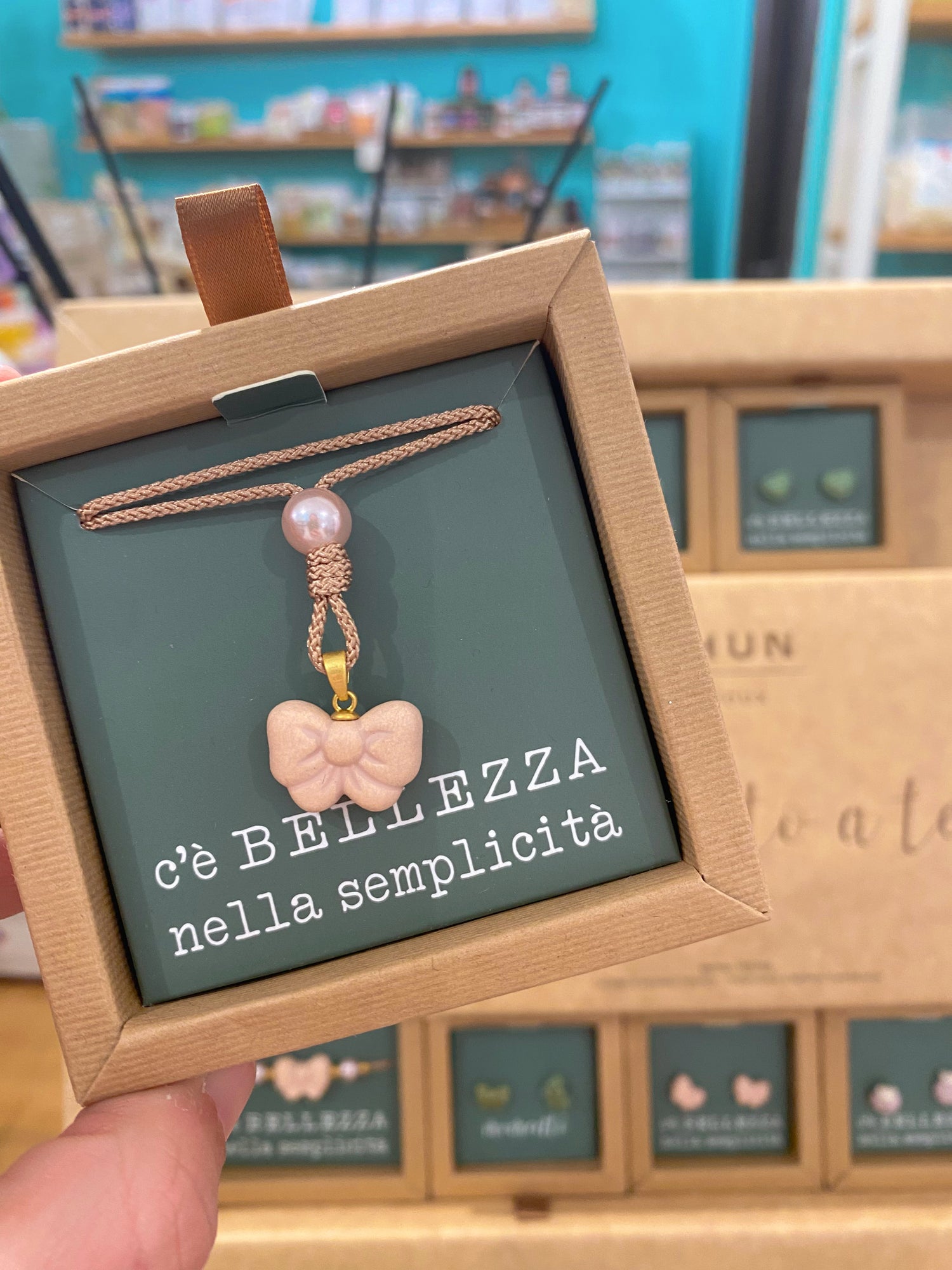 THUN Collana Fiocco Rosa