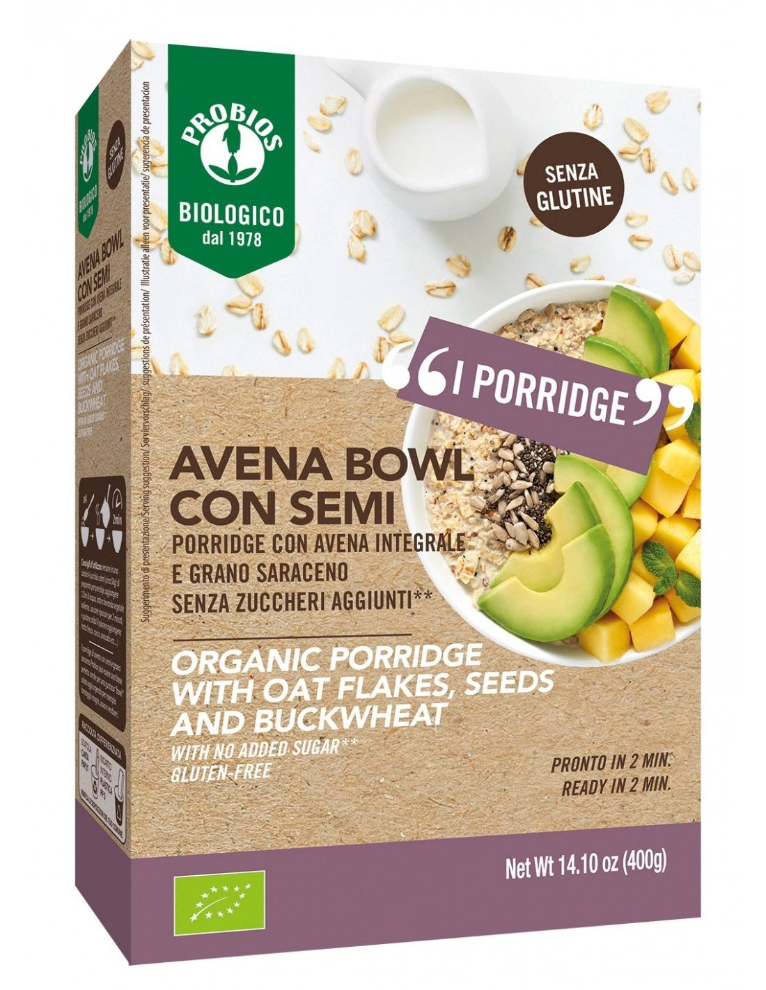 Probios - Avena Bowl con semi 400gr
