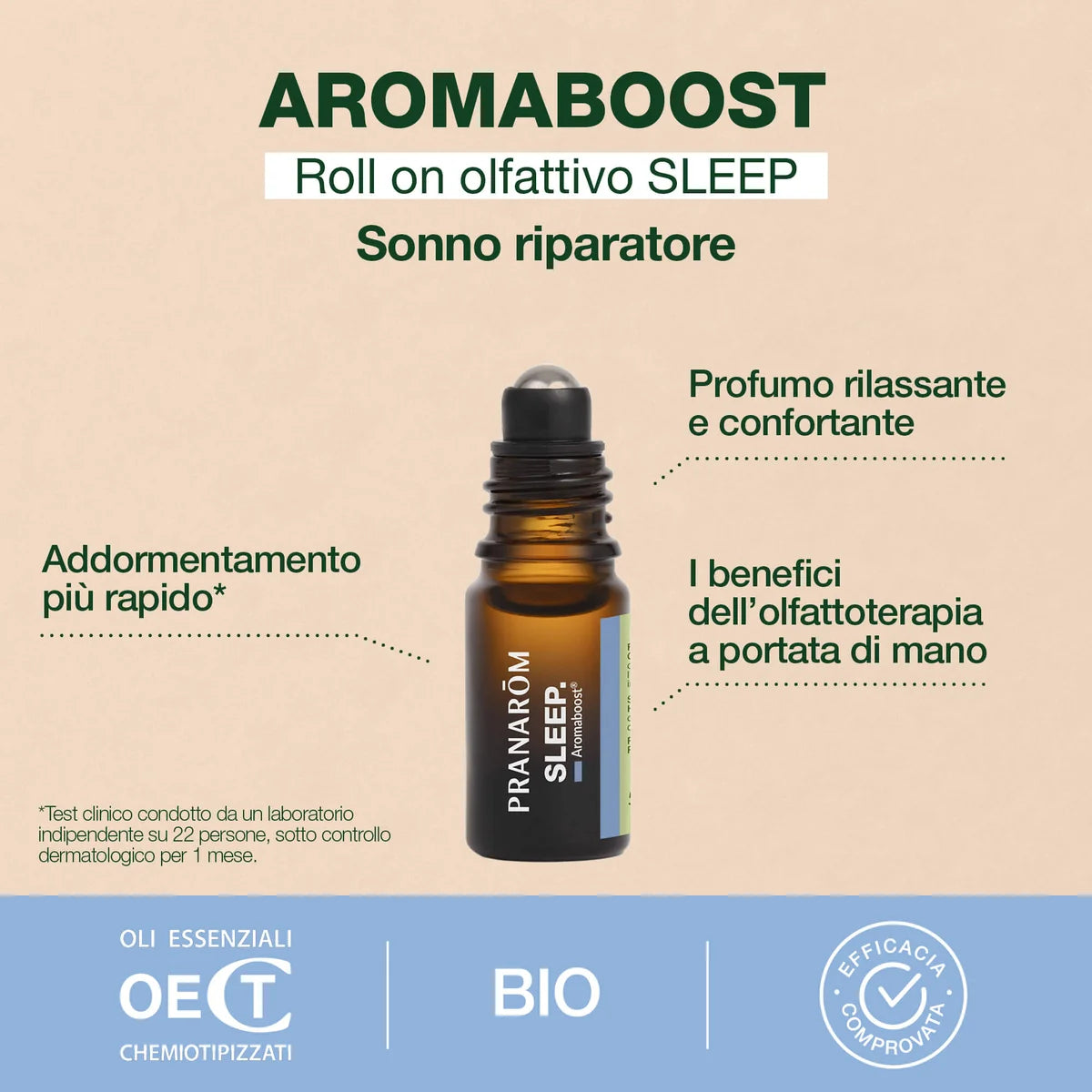 PRANAROM Aromaboost roll-on SLEEP BIO 5 ML - Bio