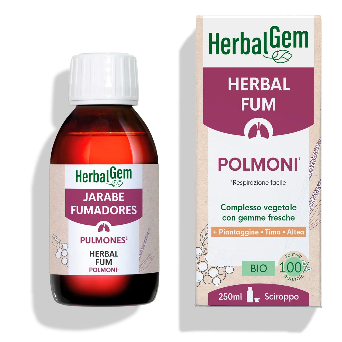 HERBALGEM Sciroppo Herbal Fum Polmoni 250ml