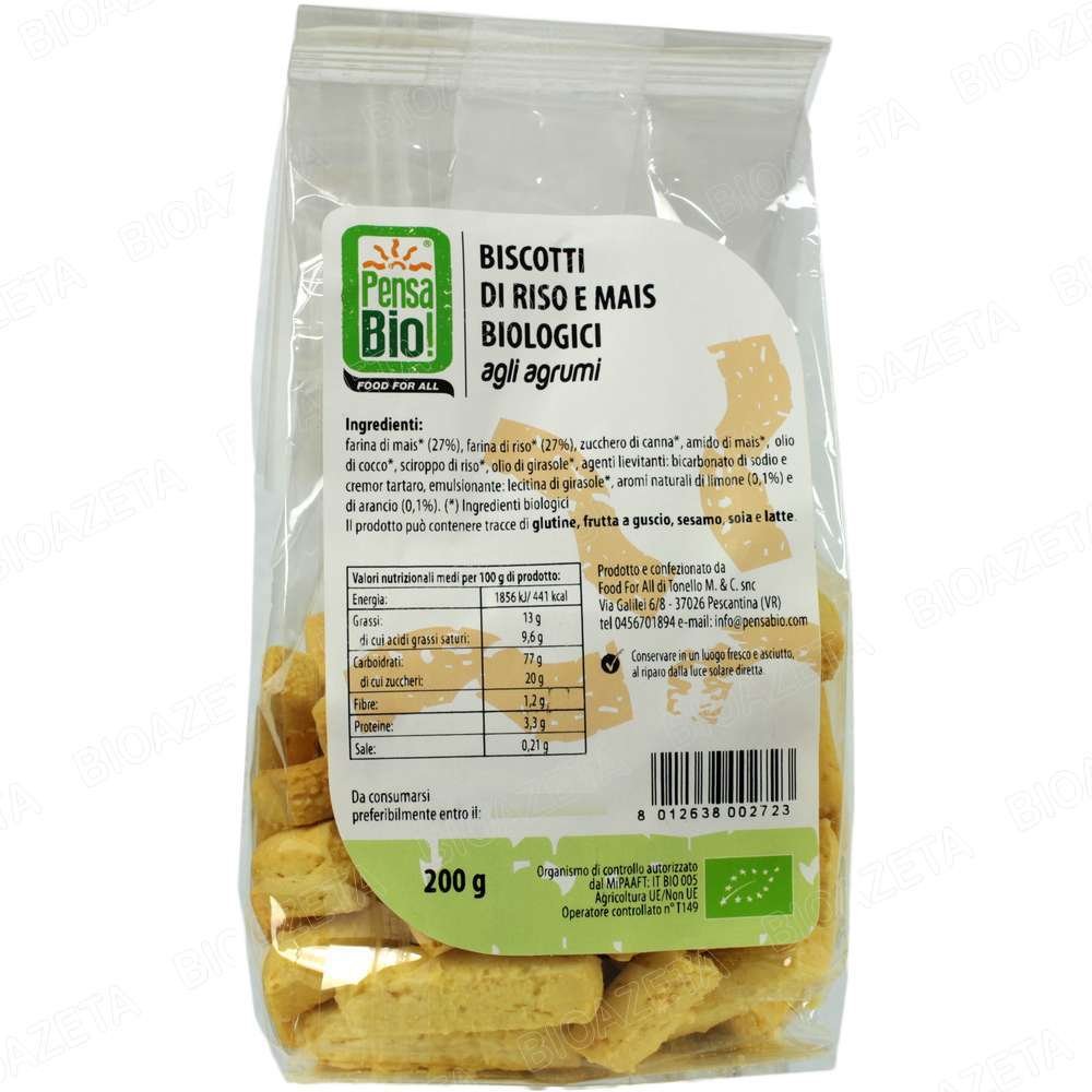 pensa bio biscotti mais e riso
