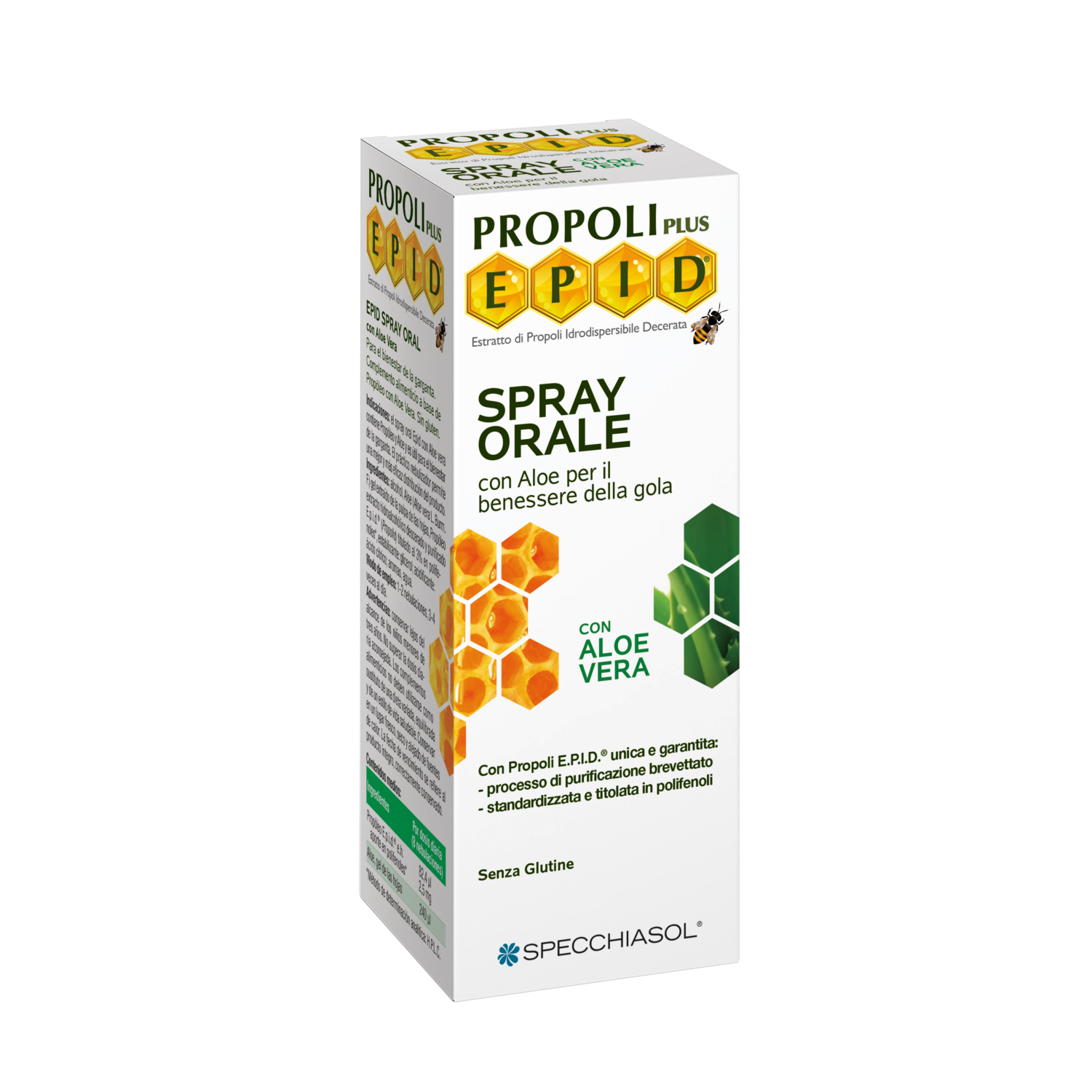 SPECCHIASOL Epid Spray Orale con Aloe Vera 15ml