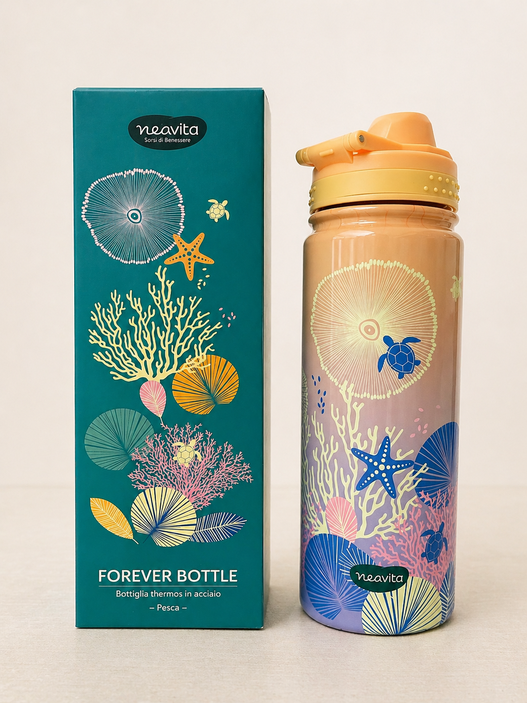 NEAVITA Bottiglia Thermos in acciaio Twice 500 ml SEA PESCA