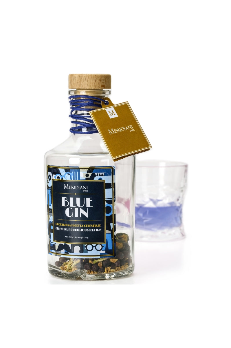MERIDIANI Bottiglia vetro 15g. preparato BLUE GIN