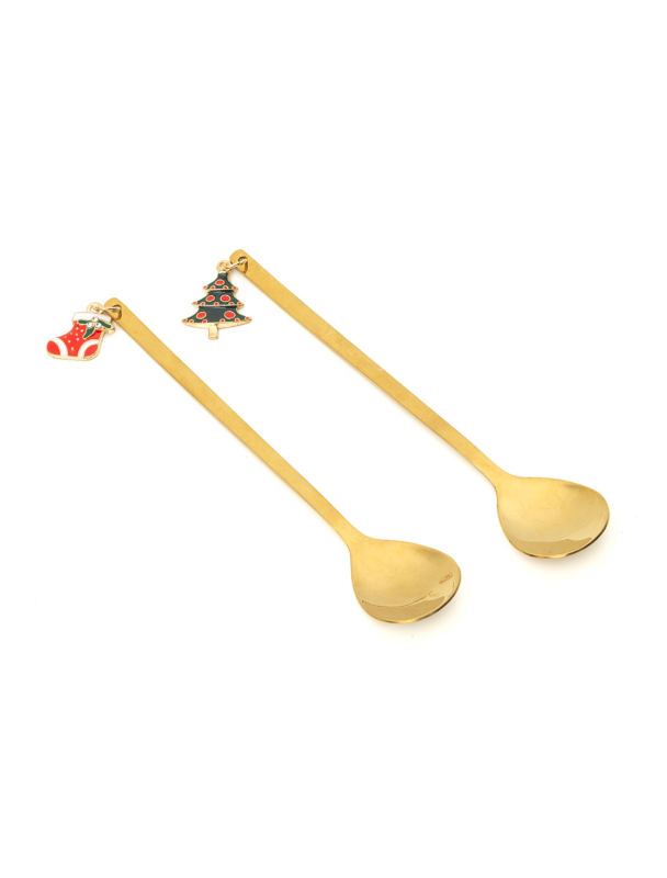 NEAVITA Natale - Set 2 Cucchiaini