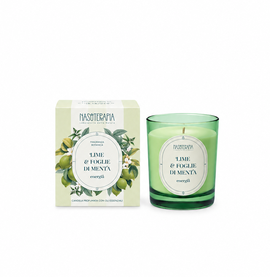 NASOTERAPIA Candela Lime e Foglie di Menta 180g
