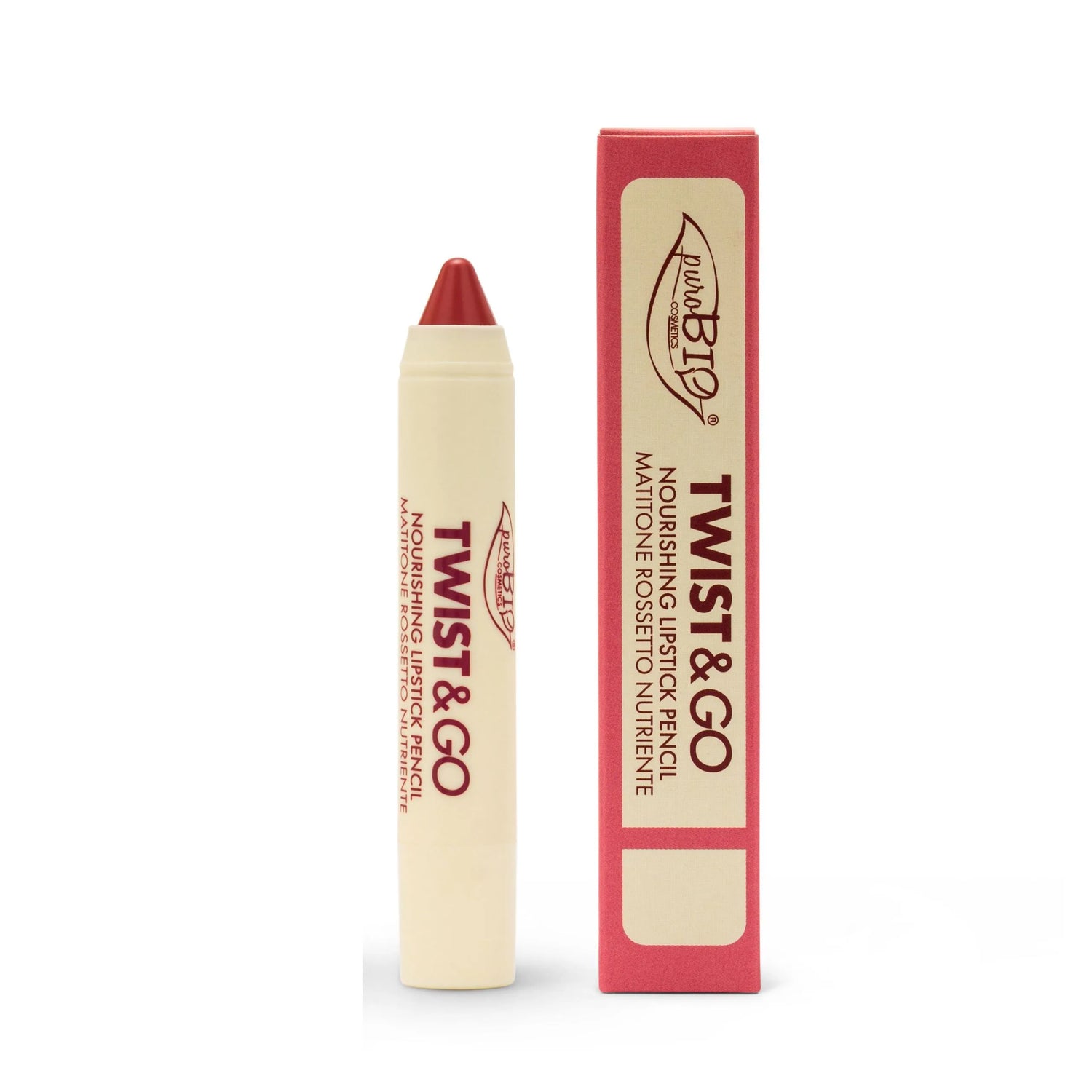 PUROBIO COSMETICS Twist &amp; Go Matitone Rossetto Nutriente 503